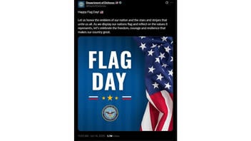 Fact Check: U.S. Department of Defense Included A Design Similar To The Russian Flag On U.S. Flag Day Graphic -- A Real Tweet