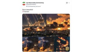 Fact Check: Images Do NOT Show Fires in Tel Aviv, Israel, After Iranian Strike -- Pics Display Signs Of Generative AI