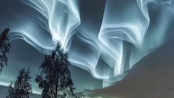 Fact Check: AI Video Did NOT Show 'White Auroras' Over Norway -- Generated With AI