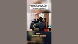 Fact Check: Reporter Did NOT Ask Donald Trump If He Would Self-Deport