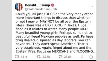 Fact Check: Donald Trump Did NOT Ask Americans to 'Focus on Mexicans and Flooding' Instead of the 'Epstein Files'