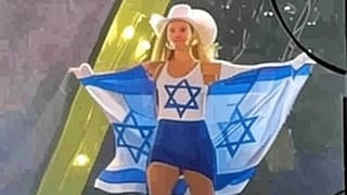 Fact Check: Manipulated Photo Shows Beyonce Wearing Israeli Flag And Star Of David -- Likely Edited With AI