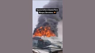Fact Check: Video Does NOT Show Piera Mosque In Barcelona On Fire -- 2022 Footage From Jakarta, Indonesia