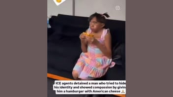 Fact Check: Video Does NOT Show Man Dressed As A Girl To Hide His Identity Detained By ICE And Offered Cheeseburger -- Video Is From Brazil