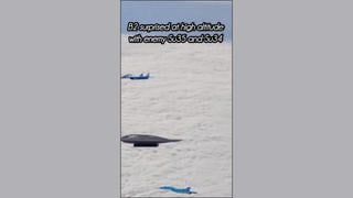 Fact Check: Video Game Footage Shows B-2 Bomber 'Surprised At High Altitude' By Su-35 and Su-34 -- Not Real Event