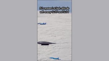 Fact Check: Video Game Footage Shows B-2 Bomber 'Surprised At High Altitude' By Su-35 and Su-34 -- Not Real Event