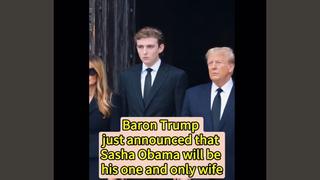 Fact Check: Barron Trump Did NOT Announce He Is Dating Sasha Obama And She 'Will Be His One And Only Wife'