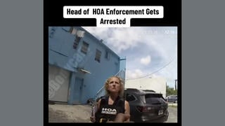 Fact Check: Video Does NOT Authentically Show 'Head Of HOA Enforcement' Being Arrested