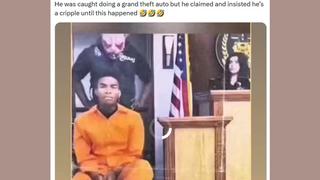 Fact Check: Video Is NOT Authentic Courtroom Footage Of Man In Wheelchair Faking His Legs Don't Work -- It's A Repost Of A 'Life Lessons' Skit