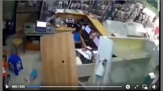 Fact Check: Video Of Shelves Crashing On Store Clerk Does NOT Show Russian Earthquake On July 29, 2025 -- It's Myanmar In March 2025