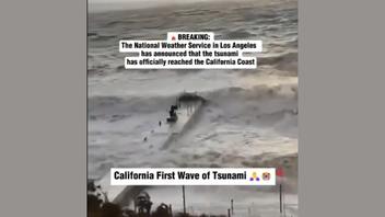 Fact Check: Video Does NOT Show July 29, 2025 Tsunami Waves Hitting California -- Clickbait Video Falsely Labelled Clips Of Other Events