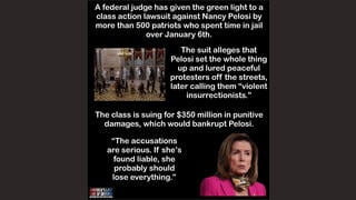 Fact Check: Nancy Pelosi Did NOT Face $350 Million Lawsuit From 500 January 6 Defendants, in June 2025