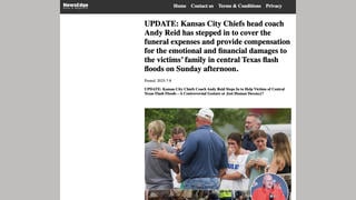 Fact Check: Kansas City Chiefs Coach Andy Reid Did NOT Announce He Will Cover Funeral Expenses For Families Of Texas Flood Victims