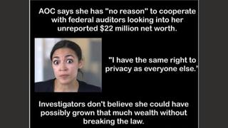 Fact Check: AOC Did NOT Say She Has No Reason To Cooperate With Federal Auditors -- It's A Liberal Troll's Rage Bait Post To Embarrass Reposting AOC Critics