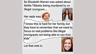 Fact Check: Viral Quote Does NOT Accurately Represent Elizabeth Warren's Words About Mollie Tibbetts