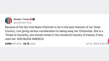 Fact Check: President Trump DID Post He Was 'Giving Serious Consideration To Taking Away' Rosie O'Donnell's Citizenship