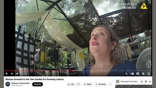 Fact Check: Video Claimed To Show Woman Arrested For Growing Lettuce Is NOT Authentic Police Bodycam Footage 