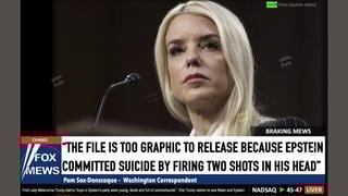 Fact Check: Pam Bondi Did NOT Say That Epstein File Is 'Too Graphic To Release' -- Spoof Headline From Satire Page