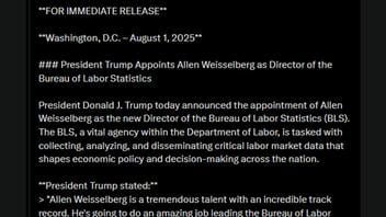 Fact Check: President Trump Did NOT Name Former Trump Org CFO Allen Wiesselberg To Be Bureau Of Labor Statistics Director