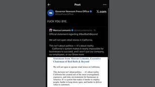 Fact Check: Gavin Newsom Press Office Account Did NOT Post F-Bomb Responding To Bed Bath & Beyond Announcement