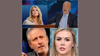 Fact Check: Jon Stewart Did NOT Joke About Karoline Leavitt's Brain 'Missing Makeup' To Her Face On TV 