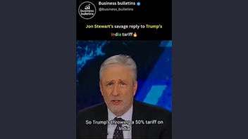 Fact Check: Jon Stewart Did NOT Make This 'Savage Reply To Trump's India Tariff' On The Daily Show -- Video Is Fake