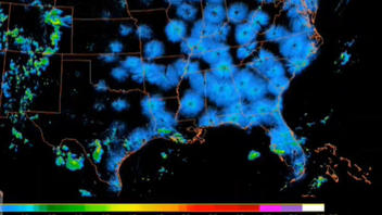 Fact Check: Radar Does NOT Show East Coast Getting Blasted By HAARP Or "Pumping a Storm" -- It's Just Radar Picking Up Migratory Birds Flying South After Dusk