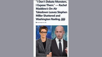 Fact Check: Rachel Maddow Did NOT Shatter Stephen Miller In A Live Interview 'Takedown' -- Never Happened