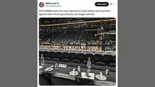 Fact Check: WNBA Did NOT Require All Its Women Basketball Teams To Install Safety Nets 'To Protect Against Dildo-Throwing Incidents'