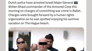 Fact Check: Photo Does NOT Show Dutch Police Arresting Israeli Major General Wanted Under War Crimes Findings