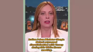 Fact Check: Video Of Italy's Prime Minister Meloni Describing Trump's Smell, Flatulence Is NOT Real -- AI Generated
