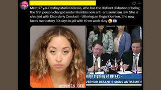 Fact Check: NO Antisemitism Mentioned In Destiny Marie Diciccio Disorderly Conduct Case -- Not Sentenced To Jail