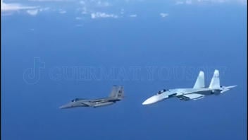 Fact Check: F-15 And Su-27 2019 Baltic Sea Footage Presented As Interception Over Ukraine -- Predates Russia-Ukraine War