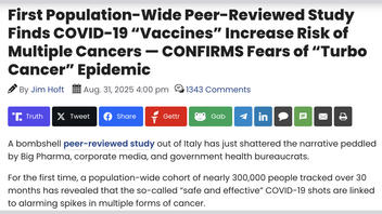 Fact Check: Peer-Reviewed Study About Covid-19 Vaccines Did NOT 'Confirm' Epidemic Of 'Turbo Cancer'