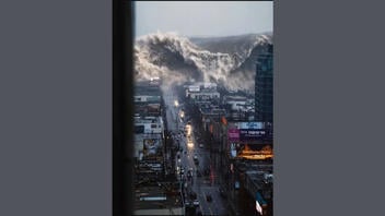 Fact Check: Video Of Tsunami Wave Destroying A City Is NOT Authentic