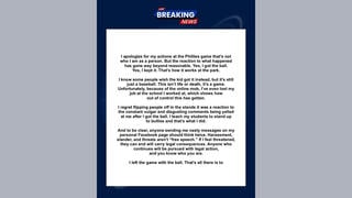 Fact Check: "Phillies Karen" Statement Is FAKE -- No One Has Been ID'd And No Apology Issued