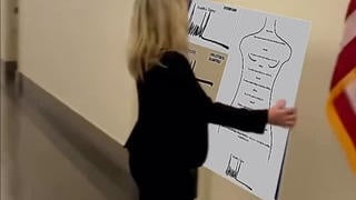 Fact Check: Satire Video Shows MTG Putting Up Epstein Birthday Letter Poster With Trump Signature Comparisons -- Not Real Footage