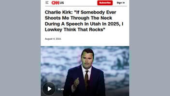 Fact Check: Charlie Kirk Did NOT Say "If somebody ever shoots me through the neck ... I lowkey think that rocks"