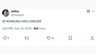Fact Check: J.K. Rowling Does NOT Have Cancer -- Rumor Was Sparked By A Mean Joke Posted On Social Media