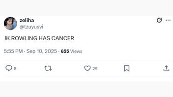 Fact Check: J.K. Rowling Does NOT Have Cancer -- Rumor Was Sparked By A Joke Posted On Social Media