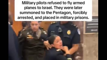 Fact Check: Video Shows Veterans Protesting 'Gaza Genocide', NOT Military Pilots Arrested For Refusing To Fly Armed Planes To Israel