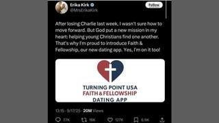 Fact Check: Erika Kirk Did NOT Start And Join A 'Faith & Fellowship Dating App' After Charlie Kirk's Assassination