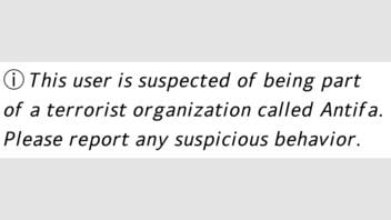 Fact Check: Meta Did NOT Add New Tags On Threads Posts To Warn That Certain Users Are Suspected Of Membership In Antifa -- Meme Appears To Mock Trump Administration War On Antifa