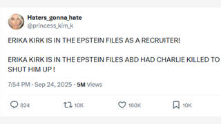 Fact Check: NO Evidence Erika Kirk Was A Recruiter For Jeffrey Epstein Or That She Had Charlie Kirk Killed