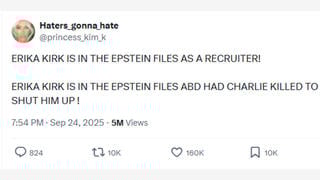Fact Check: NO Evidence Erika Kirk Was A Recruiter For Jeffrey Epstein Or That She Had Charlie Kirk Killed