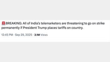 Fact Check: India's Telemarketers Did NOT Threaten To Go On Strike To Protest Trump Tariffs