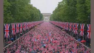 Fact Check: Image Of British Union Jack Flags Crowding The Mall In London Is NOT Real -- Shows Paris's Arc De Triomphe, Not Admiralty Arch