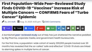 Fact Check: Peer-Reviewed Study About Covid-19 Vaccines Did NOT 'Confirm' Epidemic Of 'Turbo Cancer'