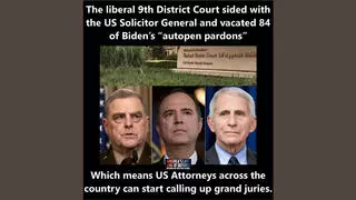 Fact Check: Satire Meme Said 84 Biden Autopen Pardons Were Vacated By 'Liberal 9th District Court' Siding With US Solicitor General -- Not Actual News