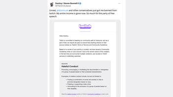 Fact Check: Streamer Destiny Was NOT Banned On Twitch In September 2025 -- Ban Was Imposed in 2022